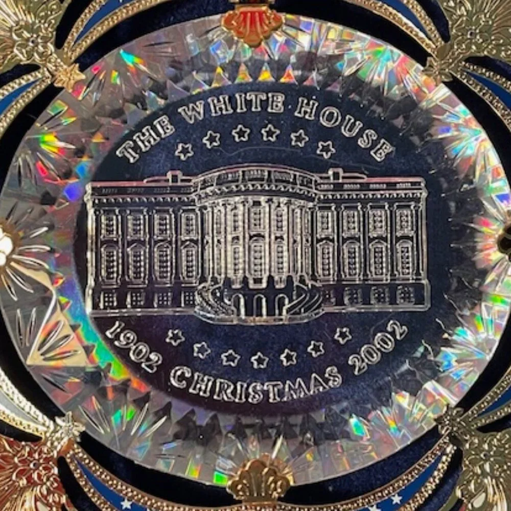 2002 White House Christmas Ornament The East Room in 1902 IOB
